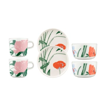 Puutarhakutsut bolle  2,5 dl - White-green-orange - Marimekko