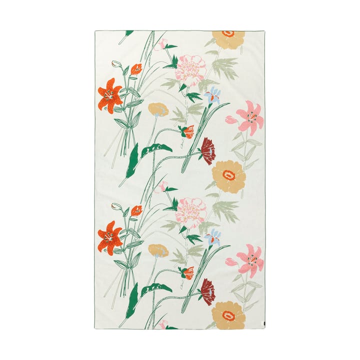 Puutarhakutsut bordduk 145x250 cm - White-green-orange-beige - Marimekko