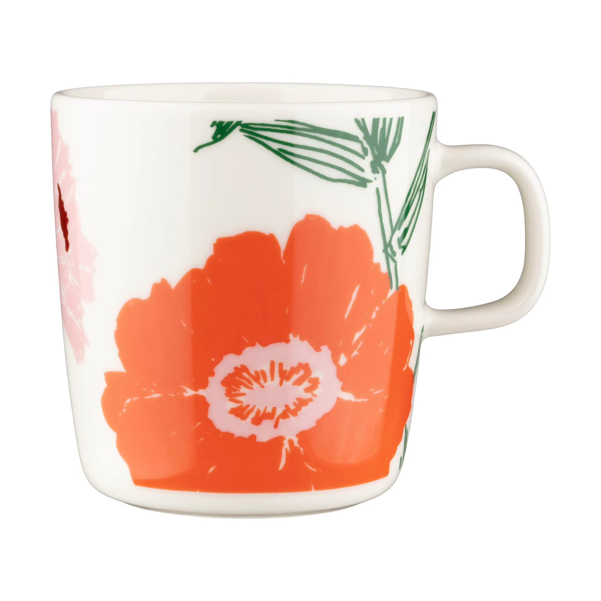 Puutarhakutsut krus 40 cl, White-green-orange Marimekko