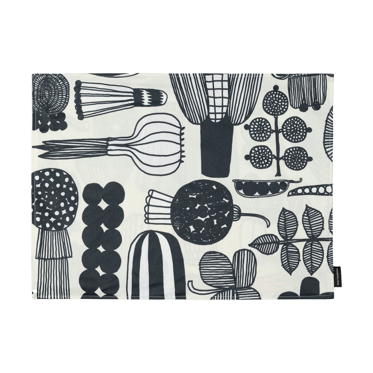 Marimekko Puutarhurin parhaat bordbrikke 31x42 cm White-black-orange