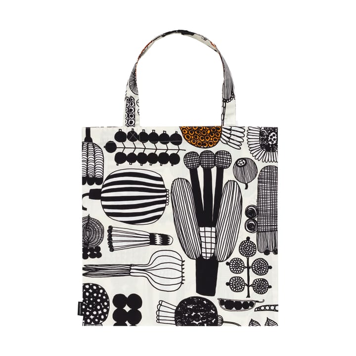 Puutarhurin parhaat veske 44x43 cm - White-black-orange - Marimekko