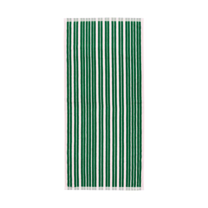 Raide badehåndkle 70x150 cm - Green-light pink - Marimekko