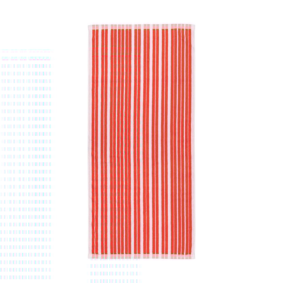 Bilde av Marimekko Raide badehåndkle 70x150 cm Red-light pink