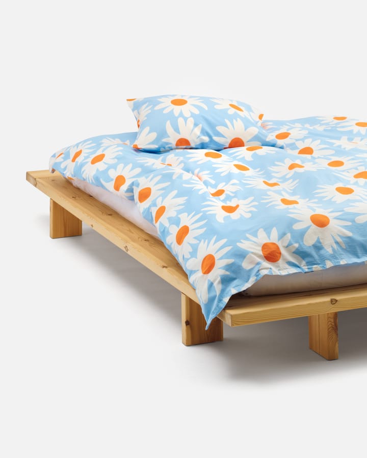 Rakastaa ei rakasta dynetrekk 150x210 cm, Orange-Off-white-light blue Marimekko