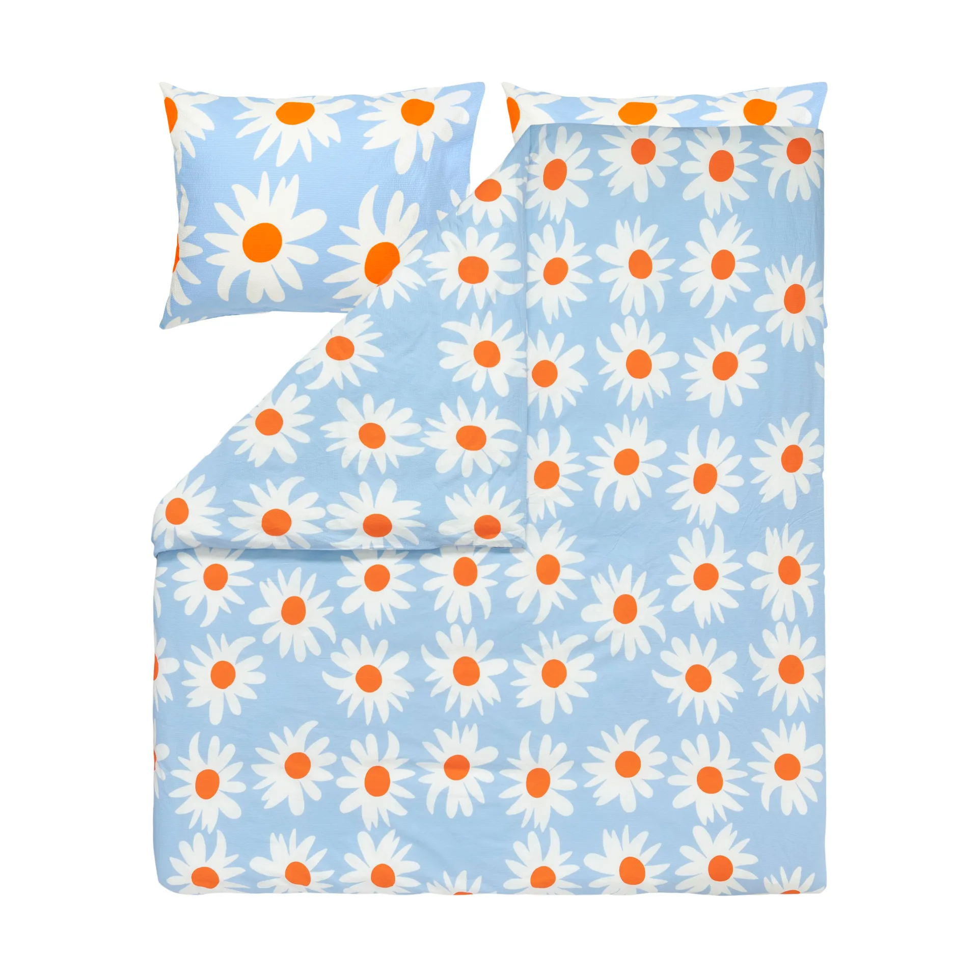 Rakastaa ei rakasta dynetrekk 240x220 cm, Orange-Off-white-light blue Marimekko