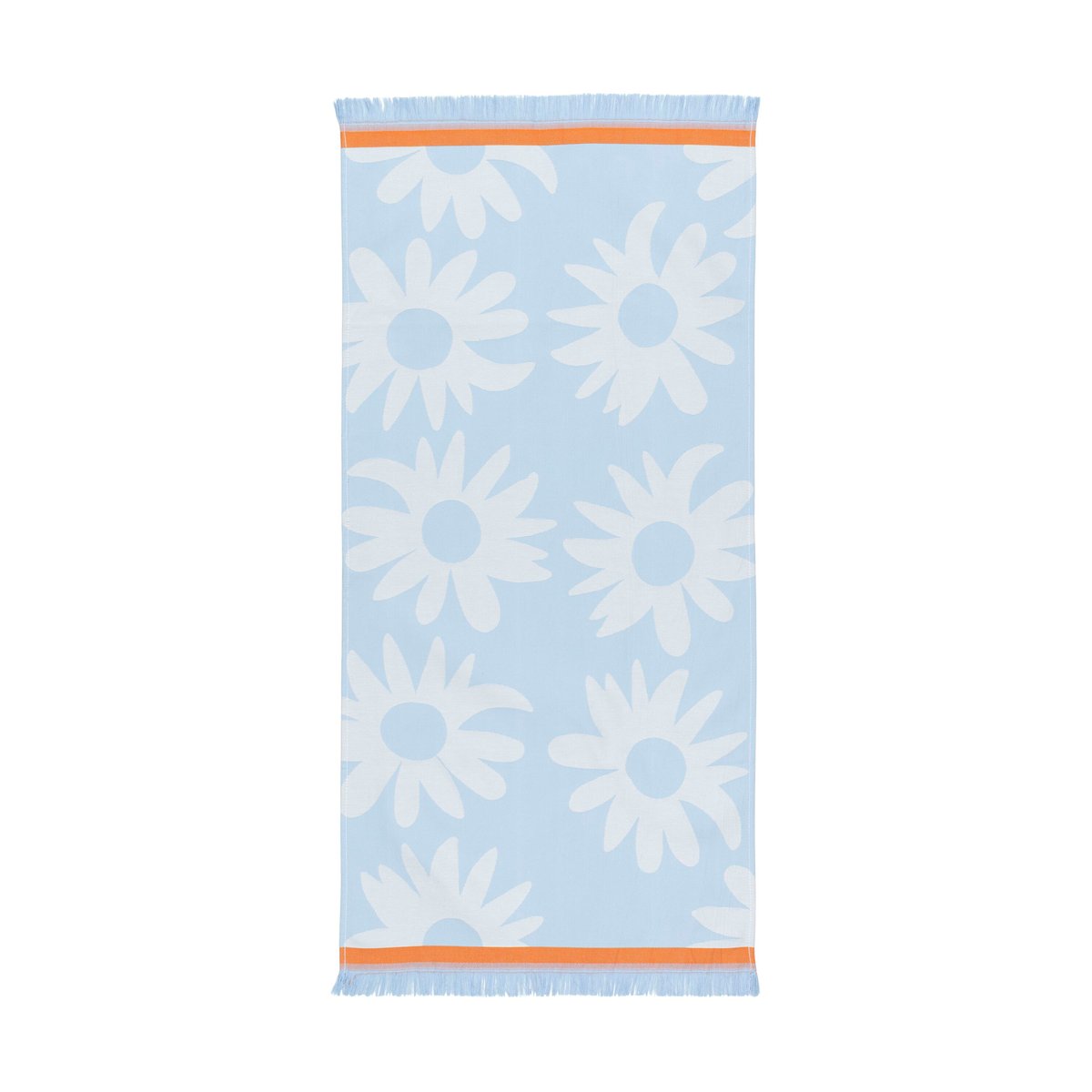 Bilde av Marimekko Rakastaa ei rakasta hamam håndkle 45x92 cm Orange-Off-white-light blue