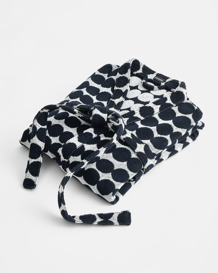 Räsymatto badekåpe - Black-white, S - Marimekko