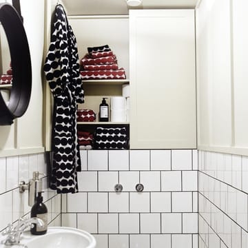 Räsymatto håndkle svart - Badehåndkle 70x150 cm - Marimekko