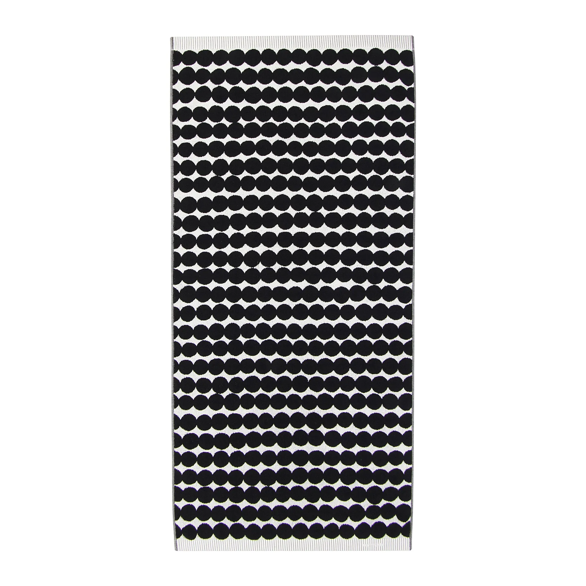 Räsymatto håndkle svart, Badehåndkle 70x150 cm Marimekko