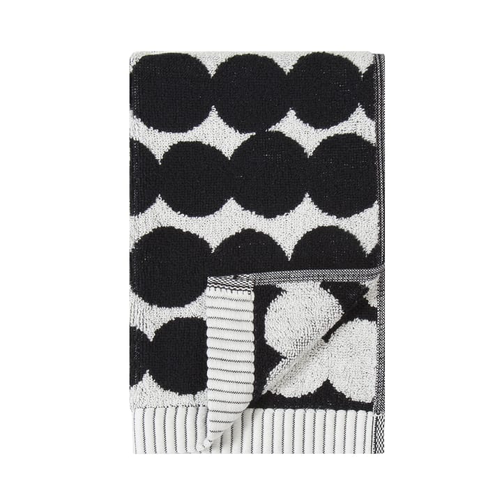 Räsymatto håndkle svart, Gjestehåndkle 30x50 cm Marimekko