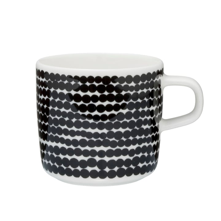 Räsymatto kaffekopp 20 cl - svart-hvit - Marimekko