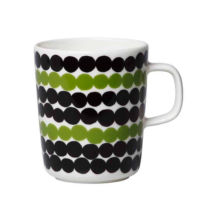 Räsymatto kopp 25 cl - svart-grønn-hvit - Marimekko