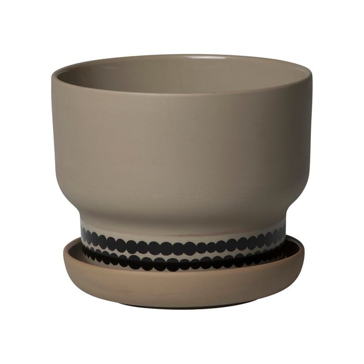 Räsymatto krukke Ø16 cm - Brun - Marimekko