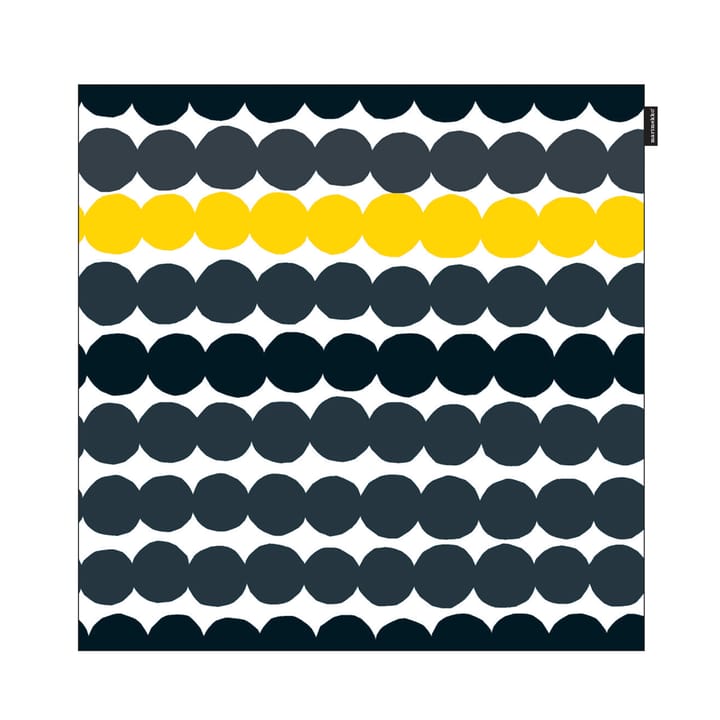 Räsymatto putetrekk - svart-grå-gul - Marimekko