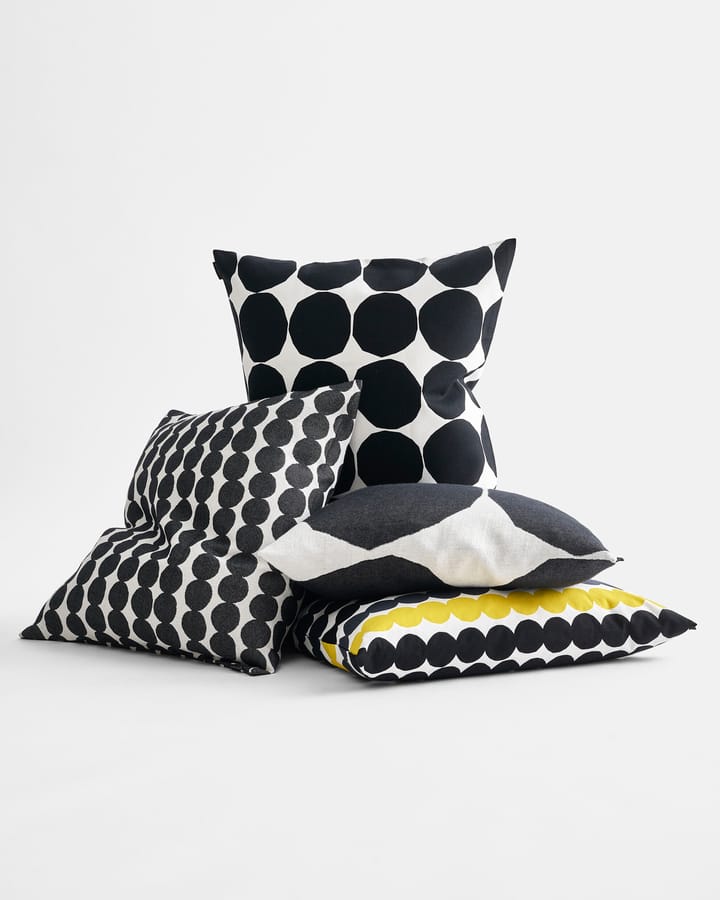 Räsymatto putevar 50x50 cm, Hvit-svart Marimekko