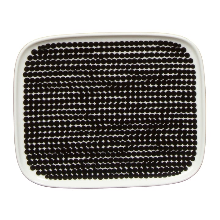 Räsymatto skål 15x12 cm - sort-hvit - Marimekko