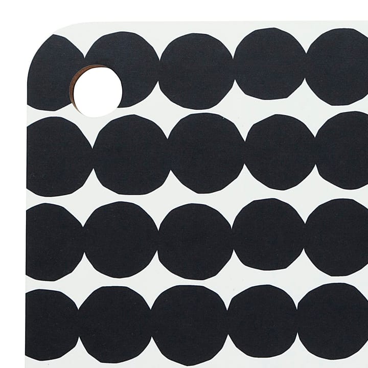 Räsymatto skjærefjøl, sort-hvit Marimekko
