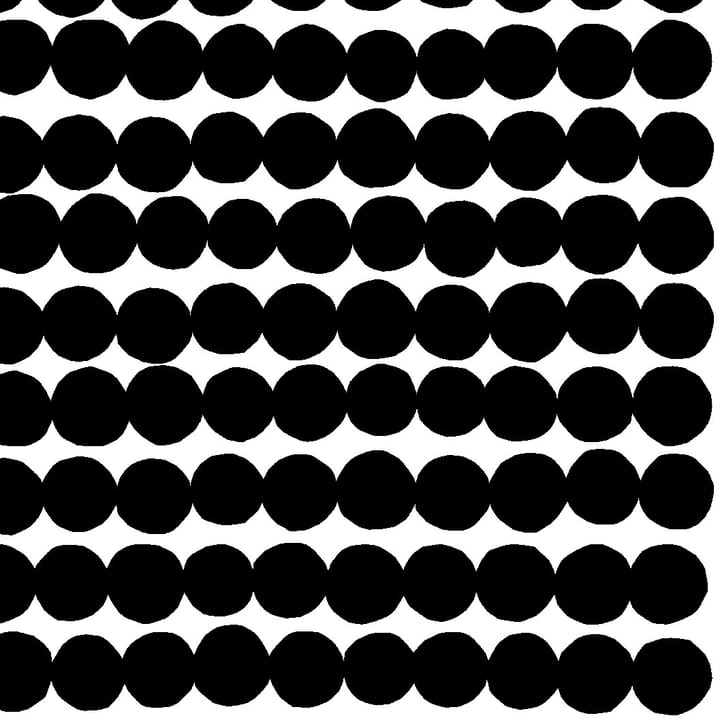 Räsymatto stoff - svart-hhvit - Marimekko