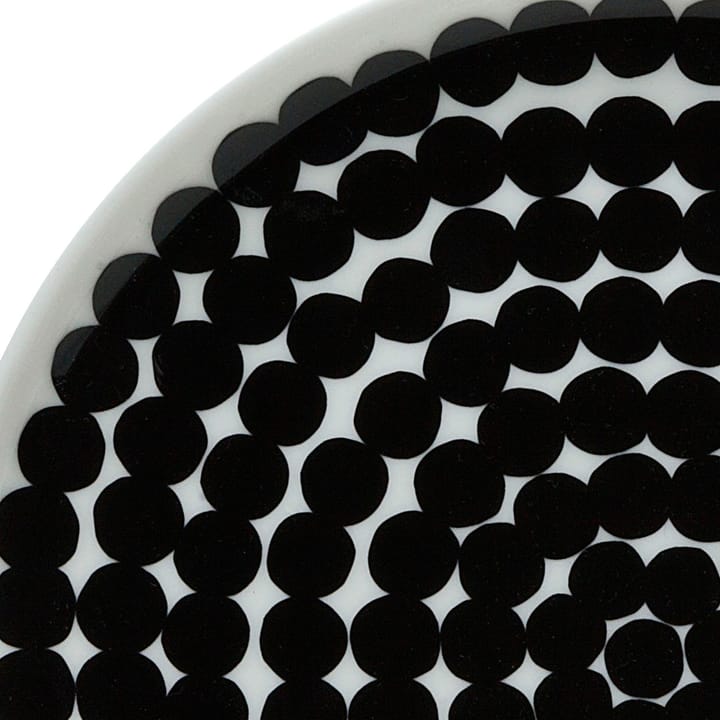 Räsymatto tallerken 20 cm, 6-pakn. sort-hvit Marimekko