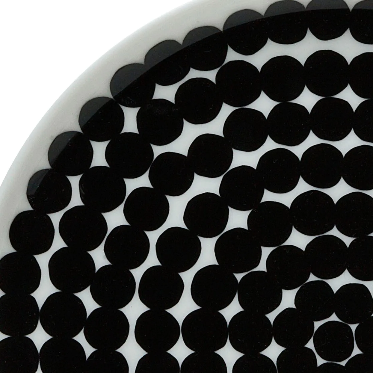 Räsymatto tallerken 20 cm, 6-pk sort-hvit,  Marimekko