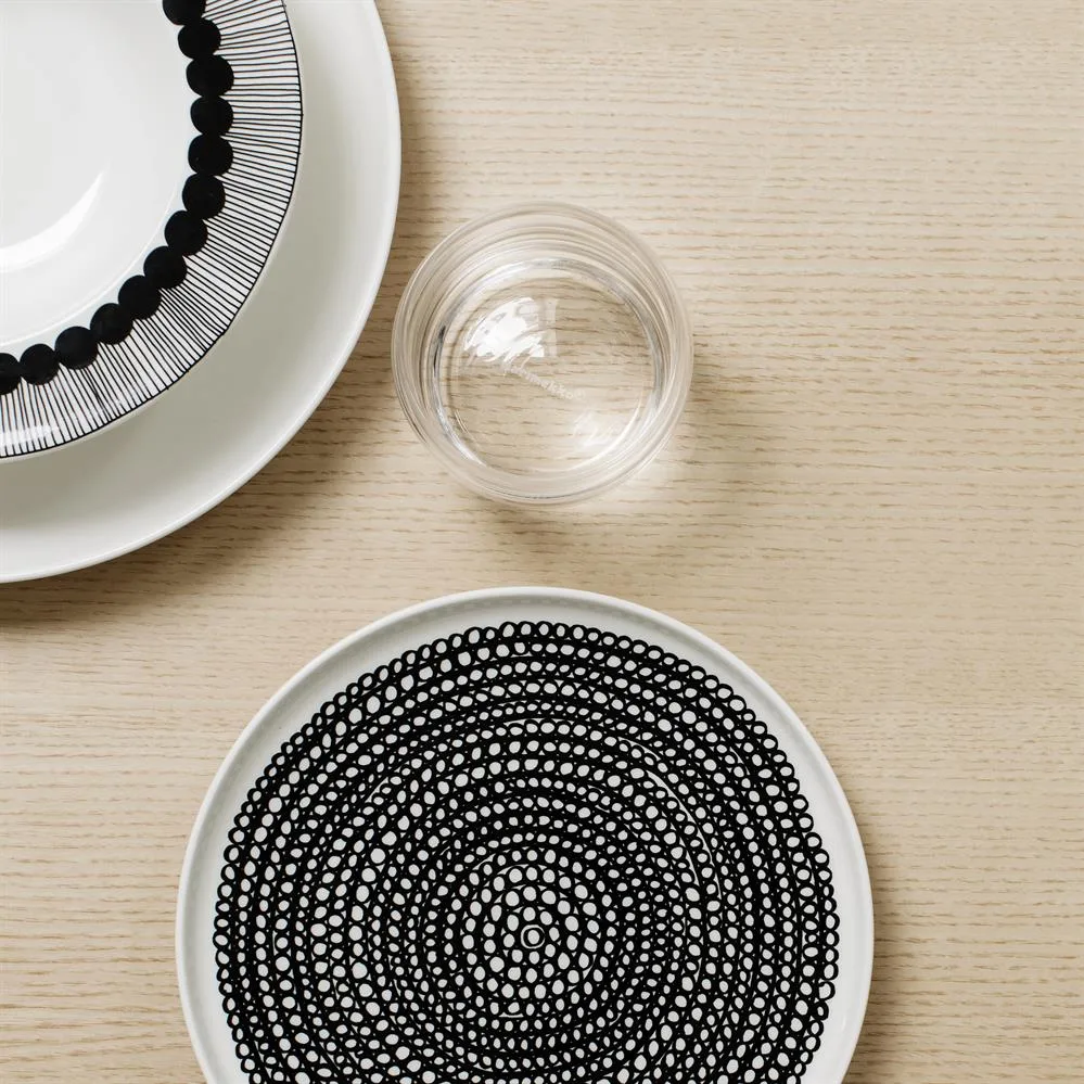 Räsymatto tallerken 20 cm 6-pksort små prikker,  Marimekko