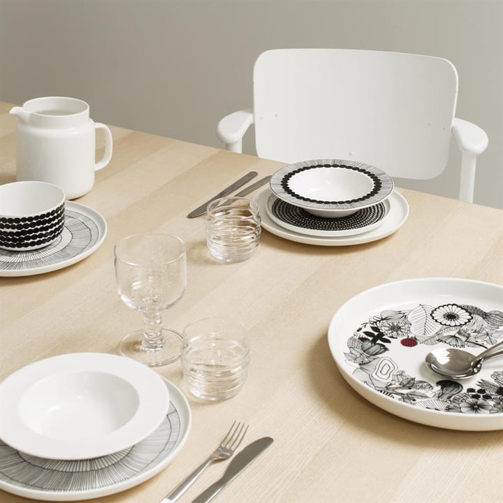 Räsymatto tallerken 20 cm 6-pksort små prikker Marimekko