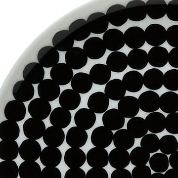 Räsymatto tallerken Ø 20 cm - svart-hvit - Marimekko
