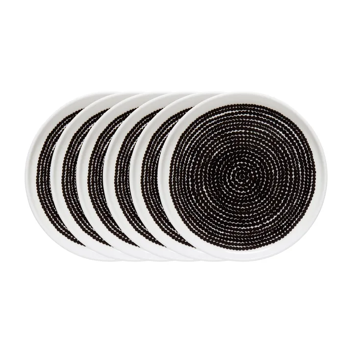 Räsymatto tallerken Ø 25 cm - 6 pakn. små prikker - Marimekko