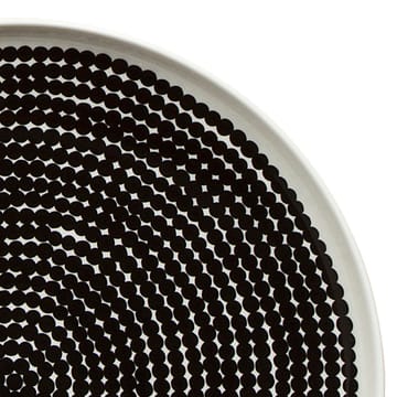 Räsymatto tallerken diameter 25 cm - sort-hvit - Marimekko