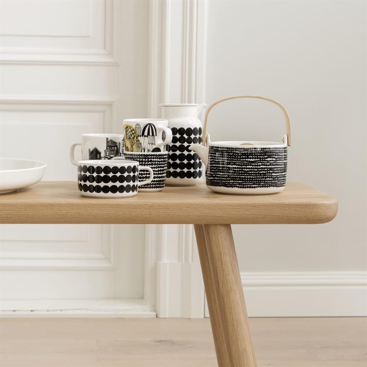 Räsymatto tekanne - Svart-hvit - Marimekko