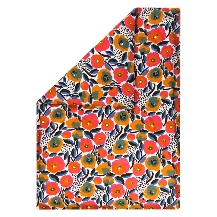 Rosarium dynetrekk 150x210 cm - Hvit-rød-gul-blå - Marimekko