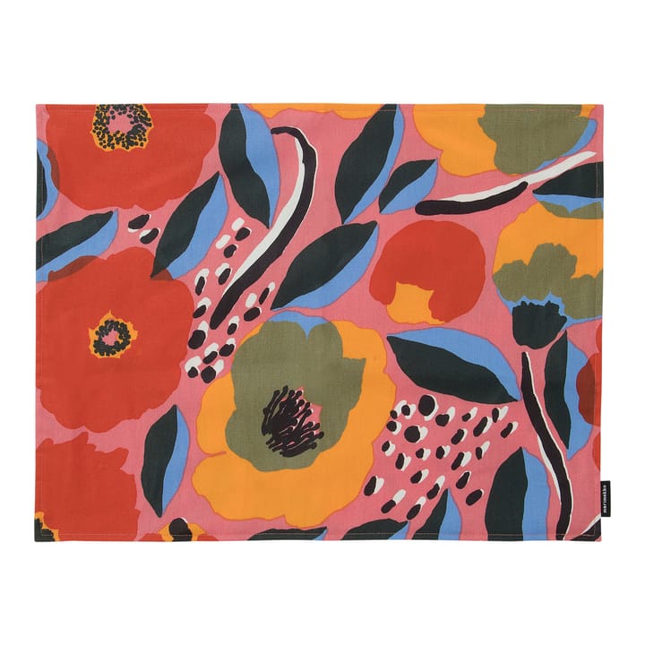 Rosarium spisebrikke 31x42 cm - Rosa-blå-rød - Marimekko