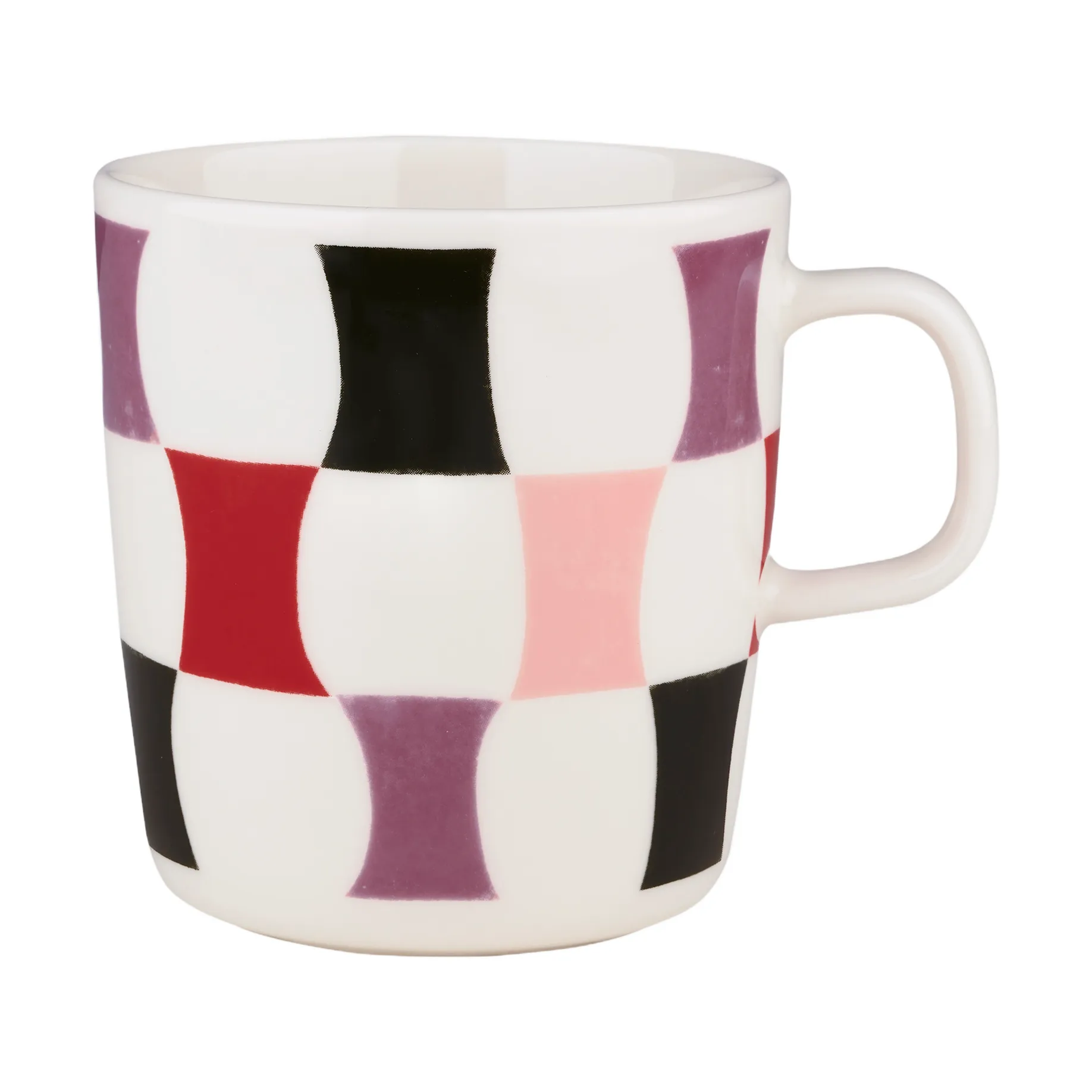 Sambara kopp 4 dl, White-coal-red-powder Marimekko