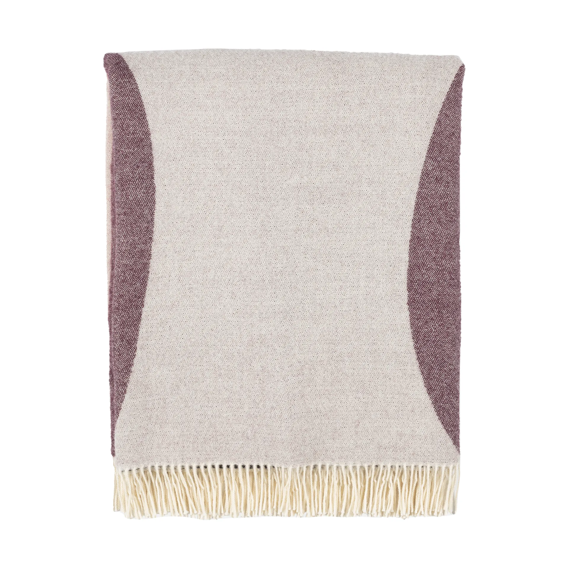 Sambara pledd 140x180 cm, Off white-red-brown Marimekko