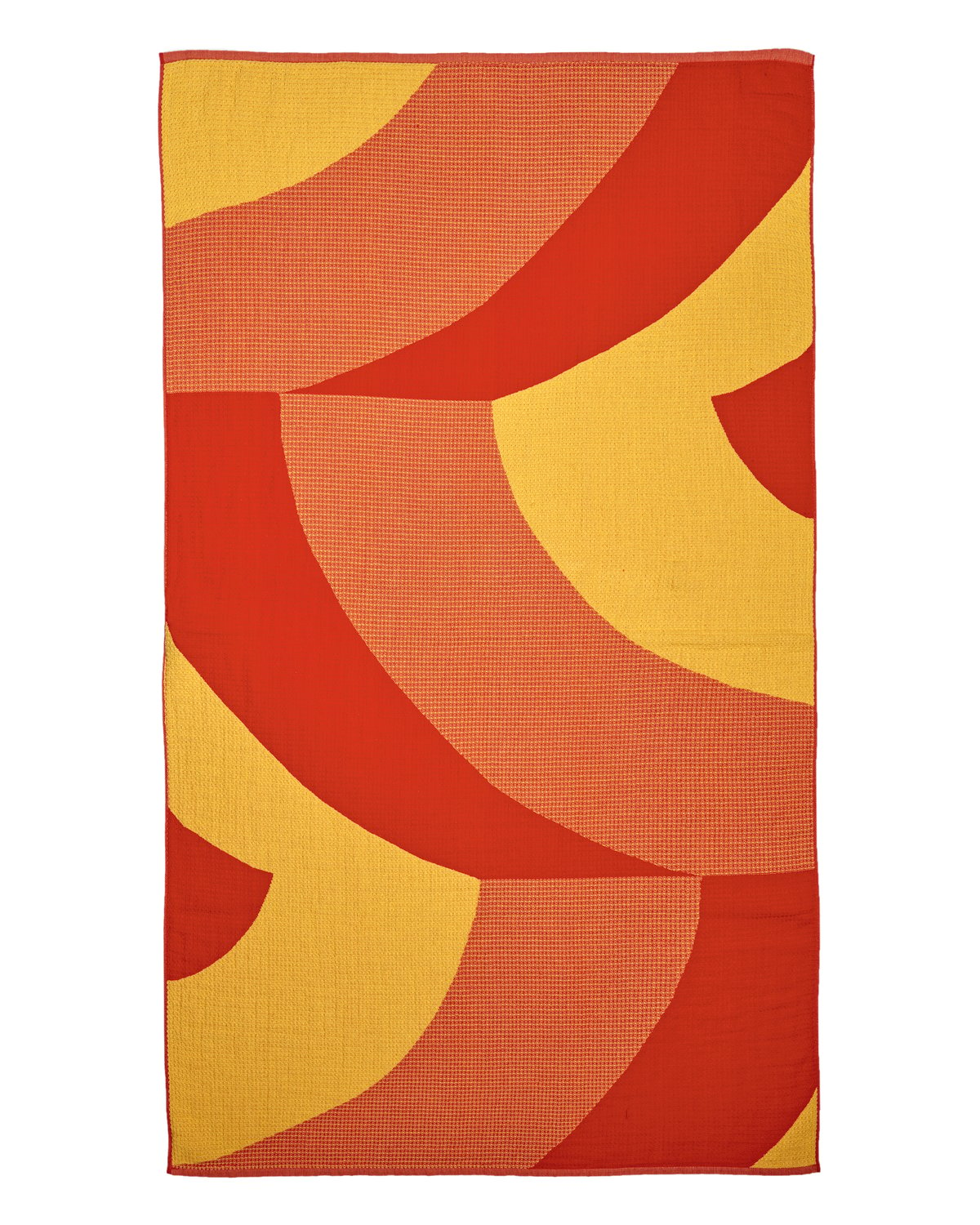 Bilde av Marimekko Savanna strandhåndkle 100 x 180 cm Rød-gul