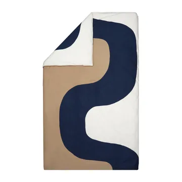 Seireeni dynetrekk 150 x 210 cm - Beige-mørkeblå-naturhvit - Marimekko