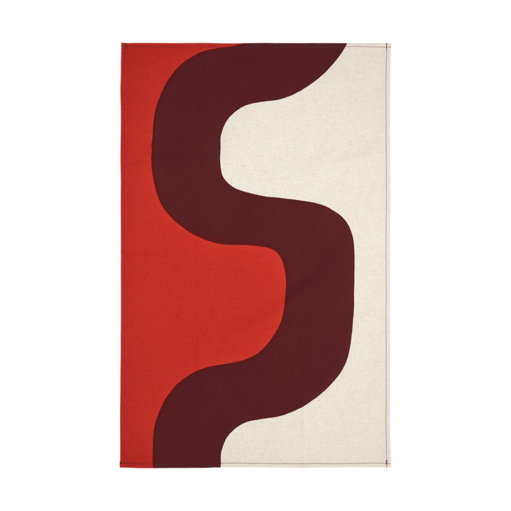 Seireeni kjøkkenhåndkle 47x70 cm - Linen-burgundy-red - Marimekko
