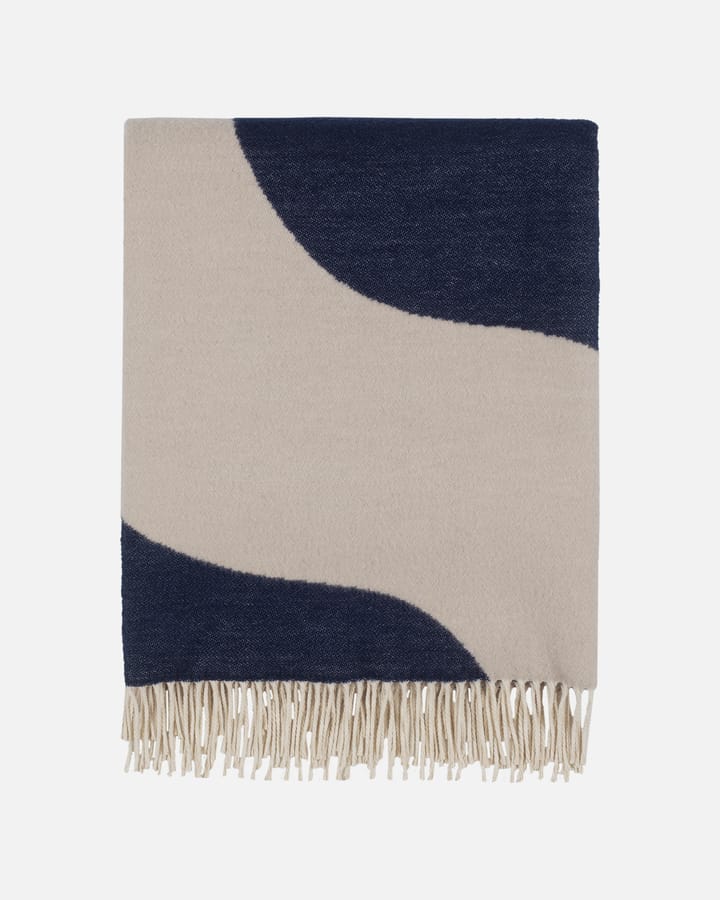 Seireeni pledd 130 x 180 cm - Off white-dark blue - Marimekko