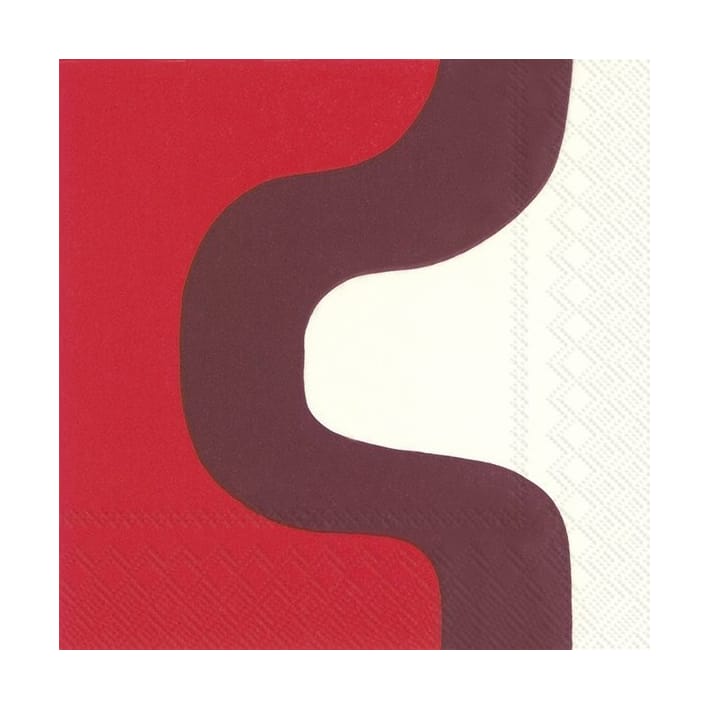 Seireeni serviett 33x33 cm 20-pakning - Dark red - Marimekko