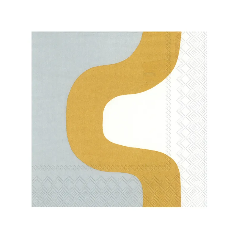 Seireeni servietter 33x33 cm 20-pk, Gold Marimekko