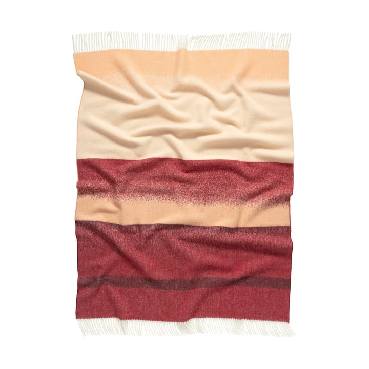 Selänne pledd 130x170 cm, Burgundy-off white, peach Marimekko