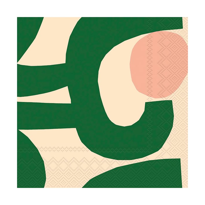 Seppel serviett 33x33 cm 20-pakning - Grønn - Marimekko