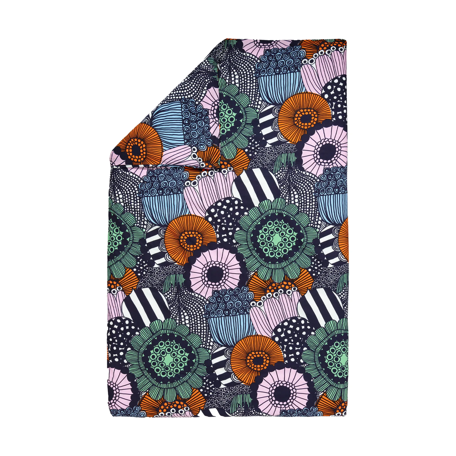 Siirtolapuutarha dynetrekk 150x210 cm, White-dark blue-orange Marimekko