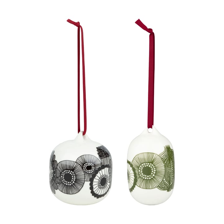Siirtolapuutarha julekuler 2025 2 deler - White-black-green - Marimekko