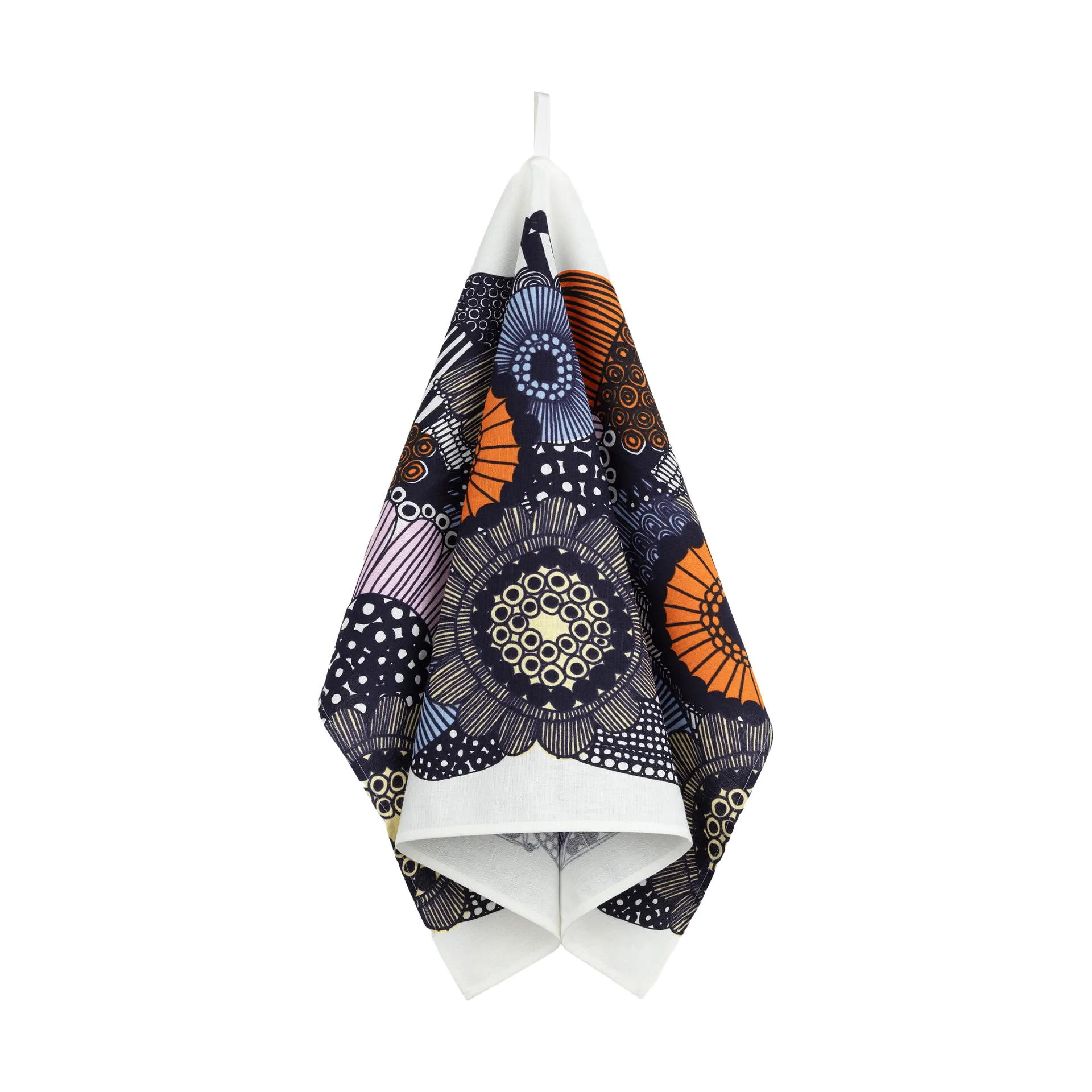 Siirtolapuutarha kjøkkenhåndkle 47x70 cm, White-yellow-orange-light blue Marimekko