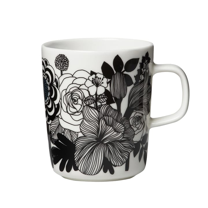 Siirtolapuutarha krus 2,5 dl - Svart-hvit (finland 100 år) - Marimekko