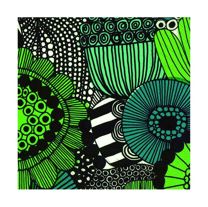 Siirtolapuutarha serviett 33x33 cm 20-pk - Grønn - Marimekko