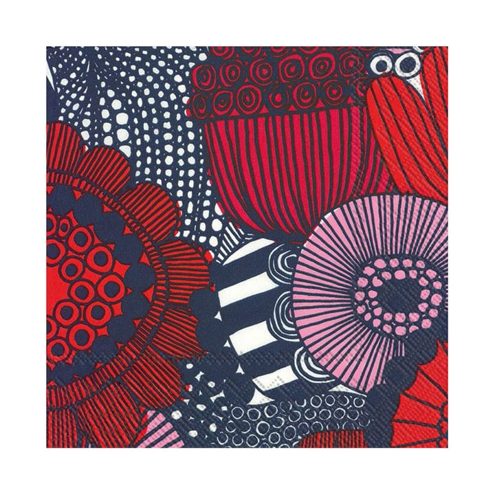 Siirtolapuutarha serviett 33x33 cm 20-pk, Rosa Marimekko