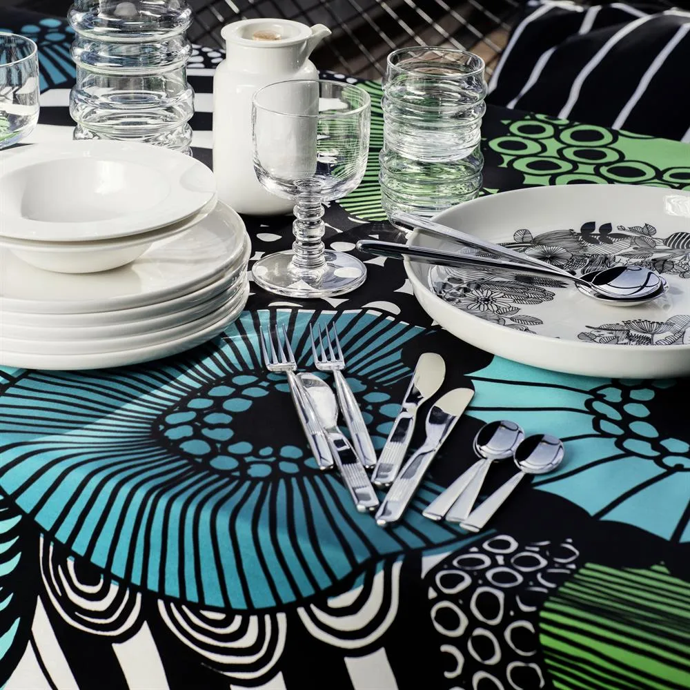 Siirtolapuutarha stoff, blå-grønn Marimekko