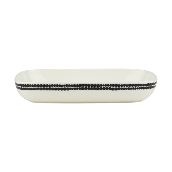 Siirtolapuutarha Tallerken 18 x 25 cm, Black-white Marimekko